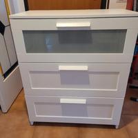 cassettiera brimnes ikea bianca