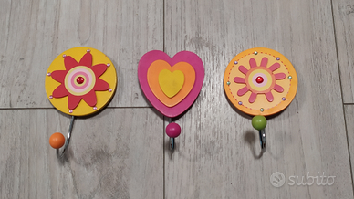 Tris attaccapanni camera bambini appendiabiti