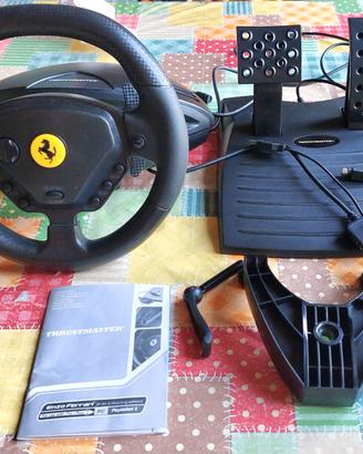 Volante + pedali Enzo Ferrari Playstation 2 Thrust
