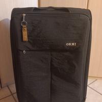 Valigia Ormi nero unisex codice e quattro rotelle