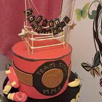 Torta scenografica ring Boxe