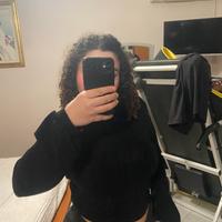 top nero glitterato SHEIN