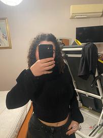 top nero glitterato SHEIN