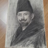 Ritratto a carboncino antico