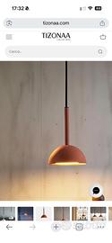 Lampada Le Halo Pur arancione sigillata