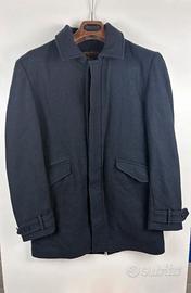 Giaccone Woolrich lana blu navy uomo Taglia S