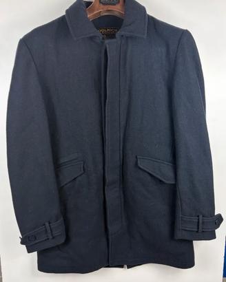Giaccone Woolrich lana blu navy uomo Taglia S