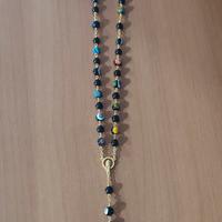Collana rosario in vetro di murano 