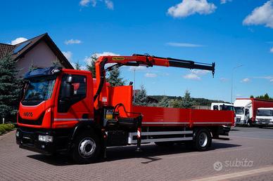 Camion Iveco 180-280 con gru + cassone