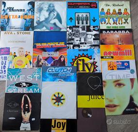 lotto set 21 dischi mix 12'' per djs dance anni 90