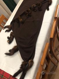 Scialle Con Code di visone