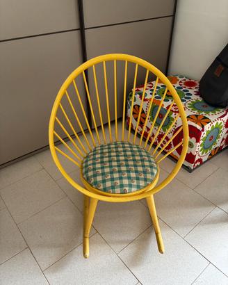 Sedia a dondolo vintage