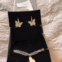 Set orecchini e bracciale brosway farfalla nuovi