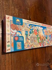Puzzle Antica Grecia con libro Originale Nuovo