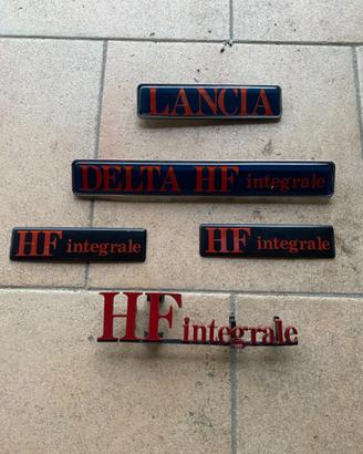 Lancia delta integrale targhette originali