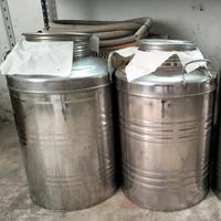 Recipiente per olio in acciaio inox 