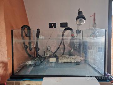 tartarughiera 50lt/ acquario/terrario con filtro