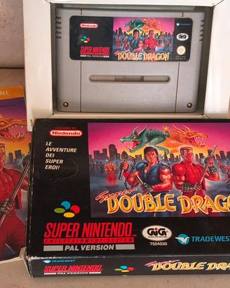 Gioco super Nintendo snes Double Dragon completo 