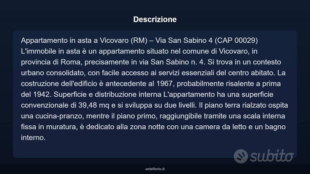 Appartamento – Vicovaro, Roma Capitale - Vista 3