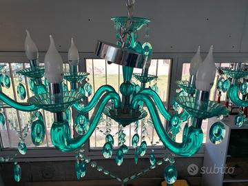 2 Lampadari acrilico trasparente 100 ciascuno