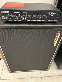 CASSA ASHDOWN 2X10 + TESTATA FENDER RUMBLE150