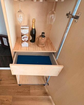 Mobile bar/cantinetta artigianale falegnameria