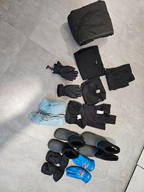 Vari articoli per la neve per bambini