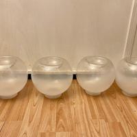 Splendida e rara serie di vetri design Murano