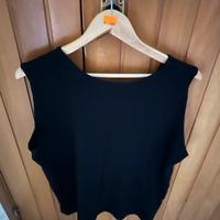 Canotta nera in cotone