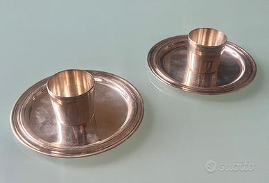 Christofle - set 2 bicchieri e due piatti vintage
