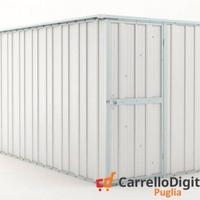 deposito attrezzi giardino 175x307cm 5,4mq bianco