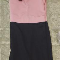 Grace Karin vestito elegante rosa nero