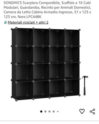 Mobile modulare a cubo