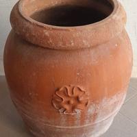 Antico Vaso Orcio Ziro in terracotta Toscano