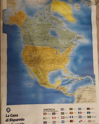 4 CartineGeografiche Vallardi fine anni '80