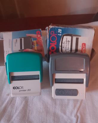 Lotto 2 timbro timbri autoinchiostrante Colop