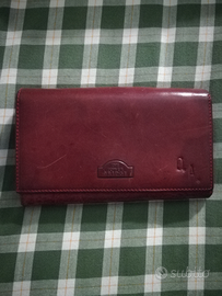 Portafoglio in vera pelle iniziali incise OA