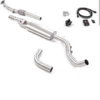 scarico completo con valvola punto abarth/mito