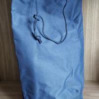 sacca/zaino blu in nylon resistente, NUOVA