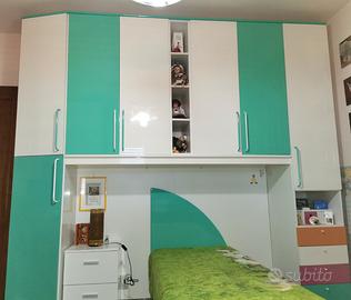 Cameretta Armadio Ponte Scrivania Libreria