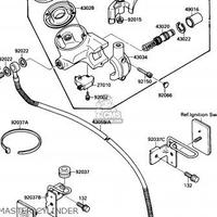 Supporto leva freno ant Kawasaki VN1500 430341086