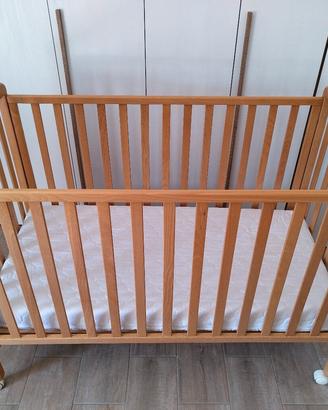 Lettino Legno Bambino + 2 Materassi
