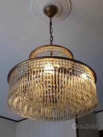 Lampadario cristallo vintage