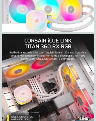 [NUOVO] Corsair  icue link titan 360rx bianco 