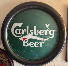 INSEGNA PUBBLICITARIA IN PLASTICA CARLSBERG BEER