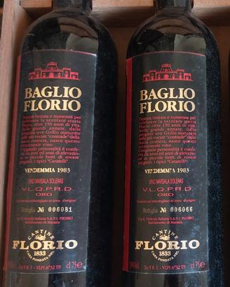 Bottiglie di vino Baglio Florio