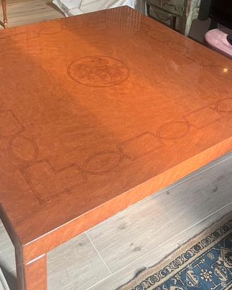 Tavolo in Legno Intarsiato (140x140cm)