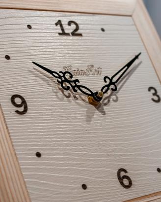 Orologio da parete in legno 30x30 cm