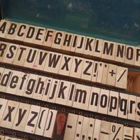 antichi stampi tipografici in legno