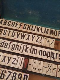 antichi stampi tipografici in legno